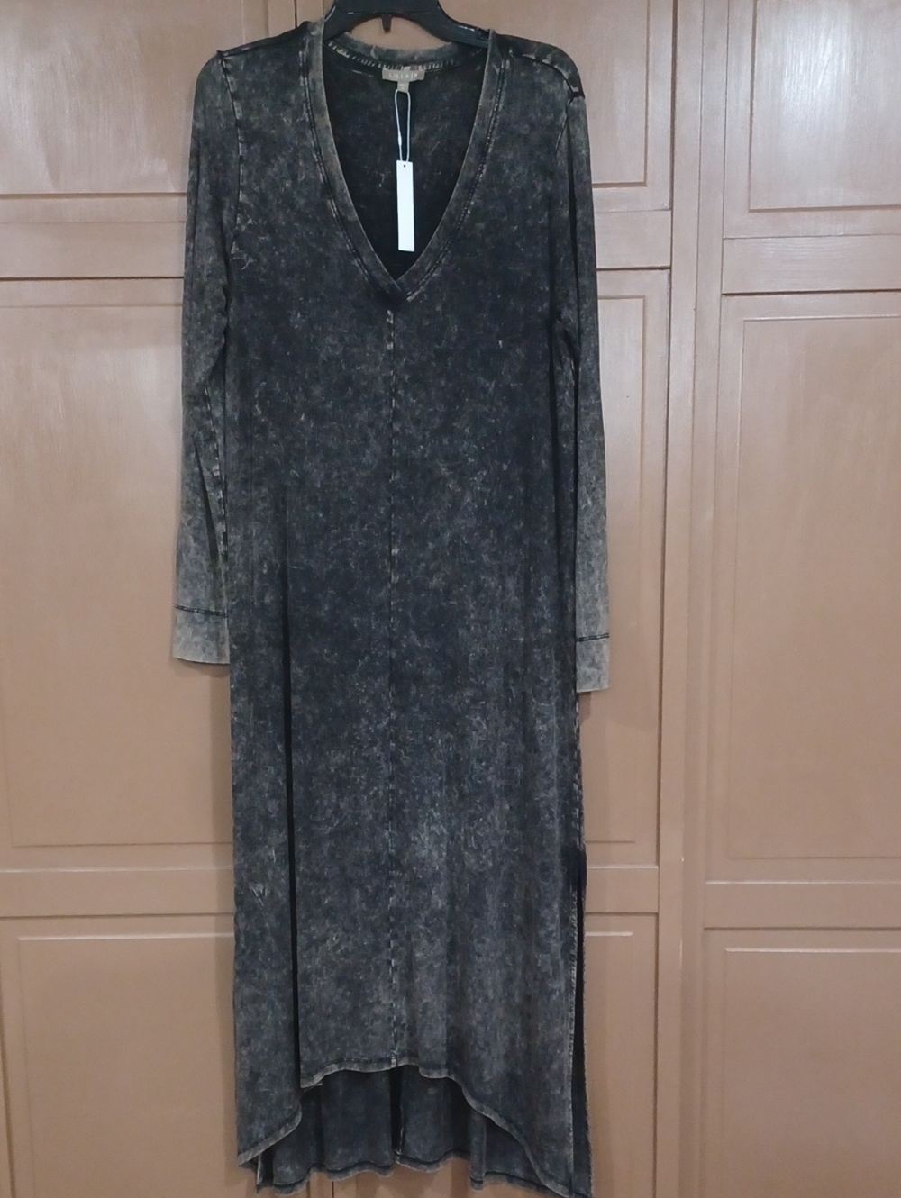Lilla P Acid Wash Maxi Dress